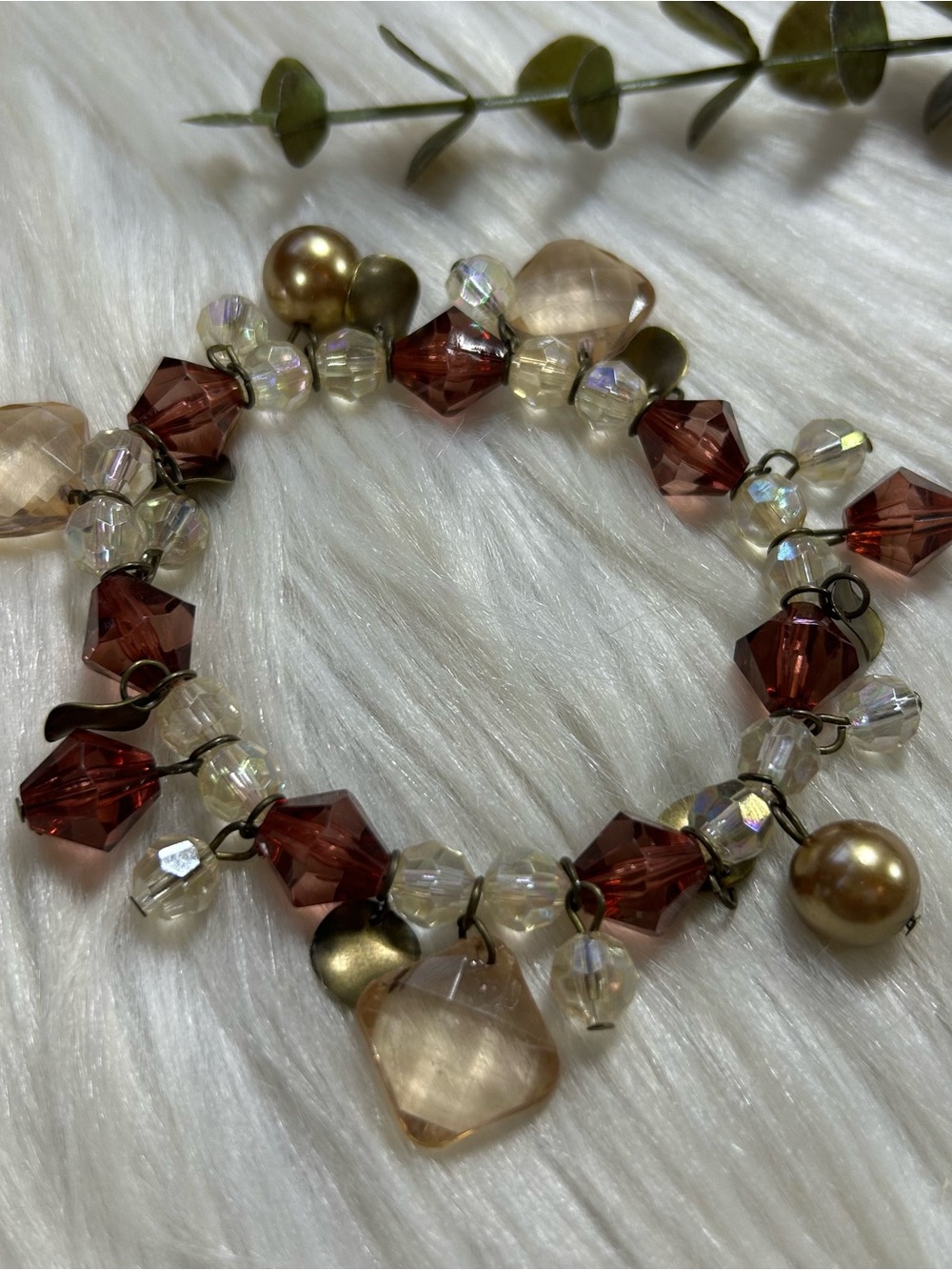 Multi color Beaded Stretchy Bracelet - Picture 5 of 8